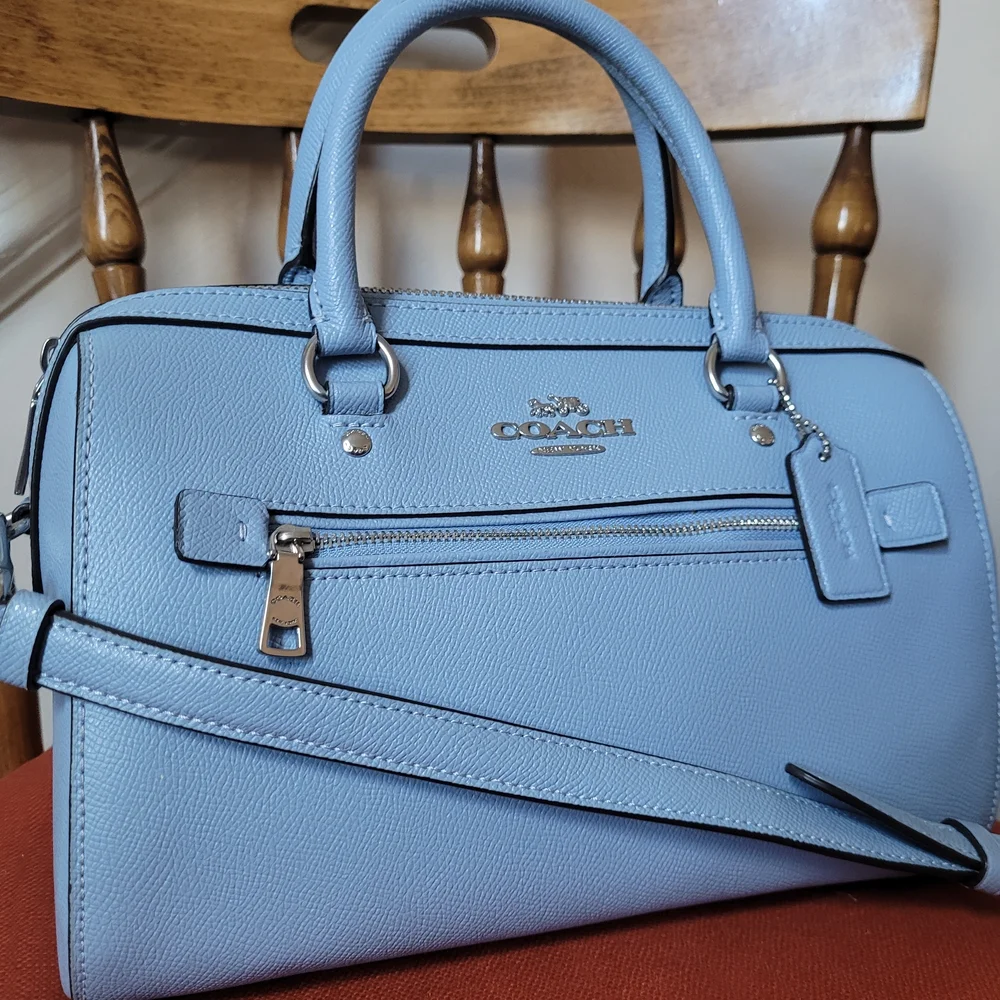 Coach Rowan Satchel Baby Blue - Picture 8 of 14